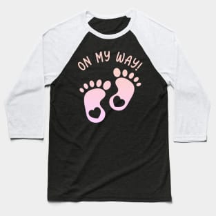 Little Feet Birth Pregnancy funny Baby Gifts Baseball T-Shirt